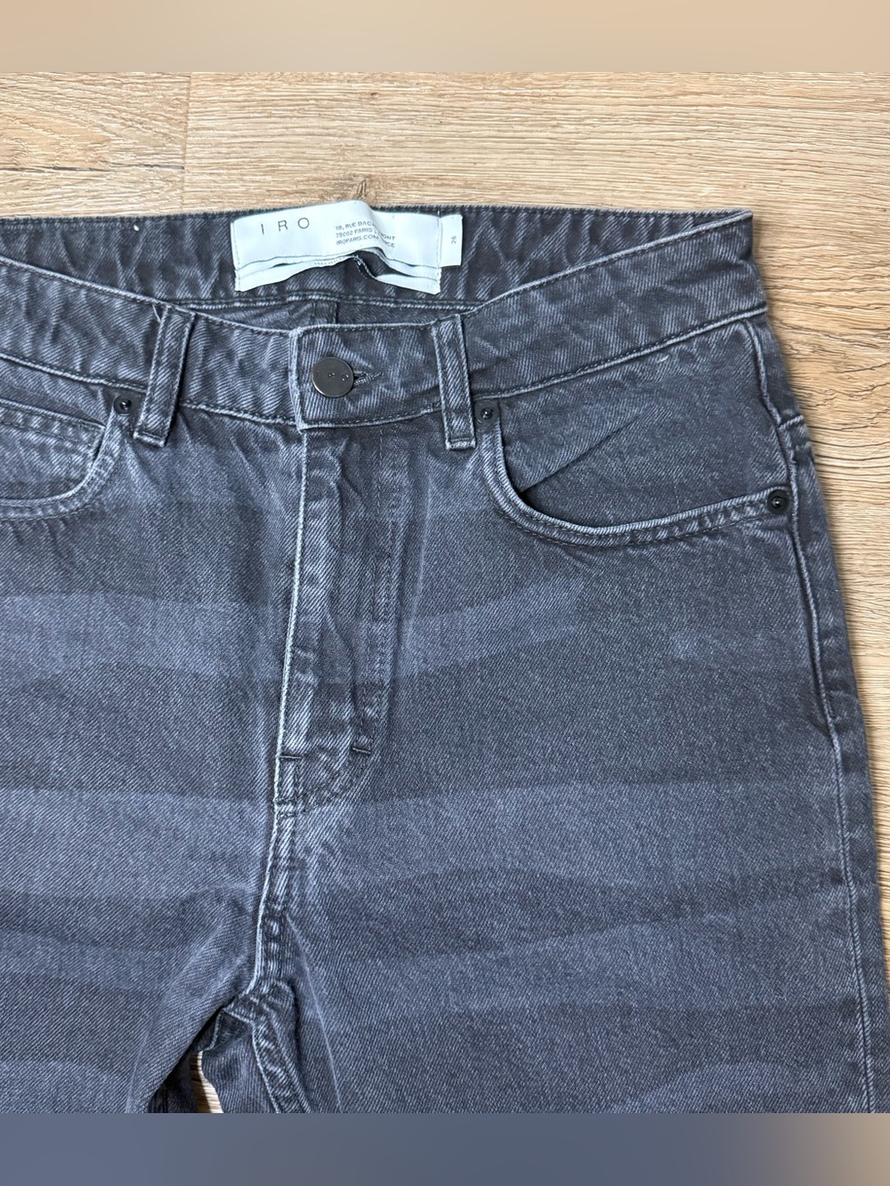 IRO Women’s Gray Black Camo Jeans